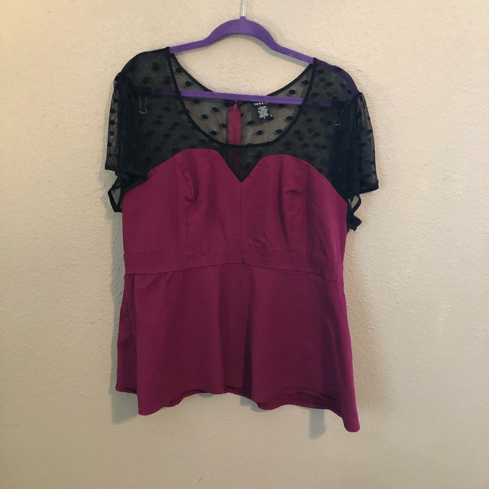 Torrid peplum blouse